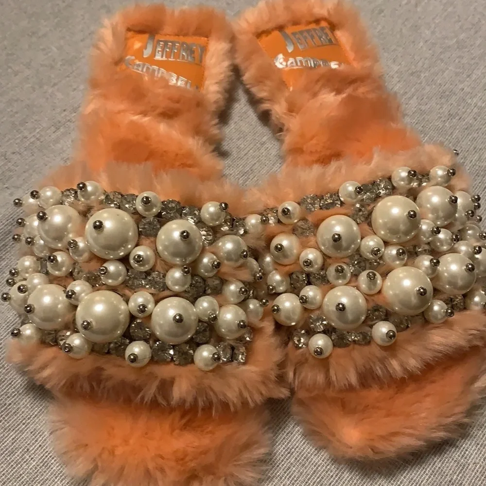 Free people Jeffrey Campbell facil shoe pearl peach new size 7